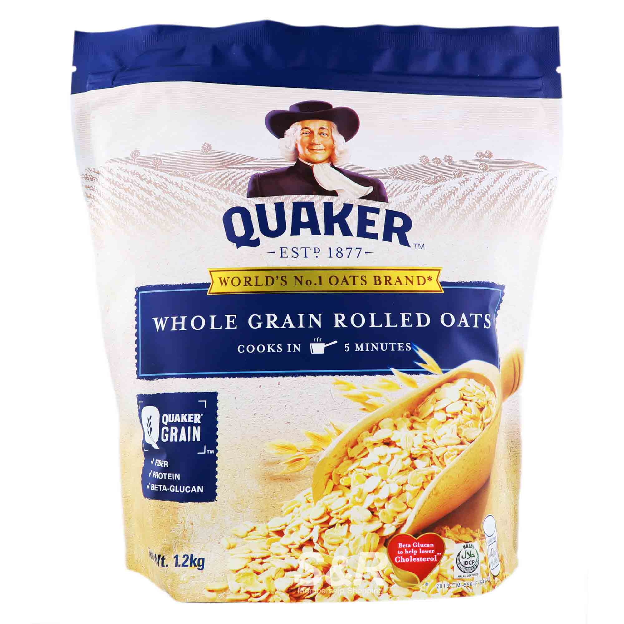 Quaker Whole Grain Rolled Oats 1.2kg